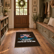 dark patriotic eagle flag freedom vintage area rug, styled product view 7