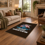dark patriotic eagle flag freedom vintage area rug, styled product view 9