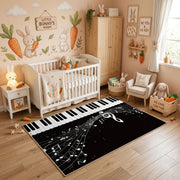 Moonlit Piano Music Area Rug — playroom styling view