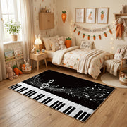 Moonlit Piano Music Area Rug — color detail view