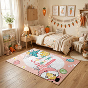 Happy Easter Gnome Gift Rug — playroom styling view