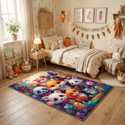 Colorful Baby Animal Friends Rug — decorative room view