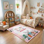 Happy Easter Gnome Family Rug — full rug design