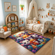 Colorful Baby Animal Friends Rug — playroom styling view