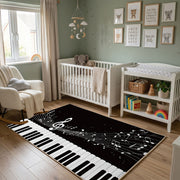 Moonlit Piano Music Area Rug — cozy interior view