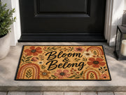 Suupia Bloom and Belong Floral doormat, styled product view 1