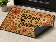 Suupia Bloom and Belong Floral doormat, styled product view 3