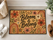 Suupia Bloom and Belong Floral doormat, styled product view 5