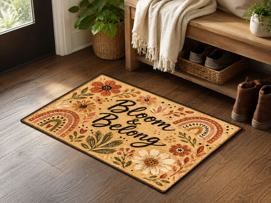 Suupia Bloom and Belong Doormat, styled view 2