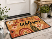 Suupia Boho Floral Welcome Doormat, styled view 6