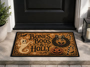 Suupia Bones Boos and Holly Doormat, styled view 1