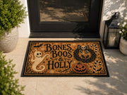 Suupia Bones Boos and Holly Doormat, styled view 7