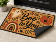 Suupia Boo to You Halloween Doormat, styled view 3