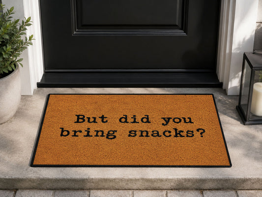 Suupia But Did You Bring Snacks Doormat, styled view 1