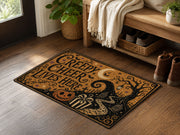 Suupia Creepy Cheer Lives Here doormat, styled product view 2