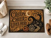 Suupia Creepy Cheer Lives Here doormat, styled product view 5