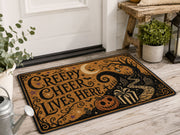 Suupia Creepy Cheer Lives Here doormat, styled product view 6