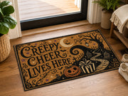 Suupia Creepy Cheer Lives Here doormat, styled product view 10