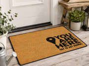Suupia You Are Here Try to Act Normal doormat, styled product view 6