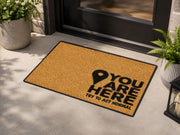 Suupia You Are Here Try to Act Normal doormat, styled product view 9