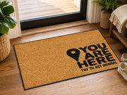 Suupia You Are Here Try to Act Normal doormat, styled product view 10