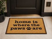 Suupia Home Is Where the Paws Are doormat, styled product view 8
