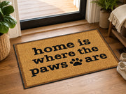 Suupia Home Is Where the Paws Are doormat, styled product view 10