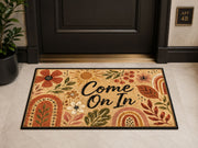 Suupia Come On In Floral Rainbow doormat, styled product view 8