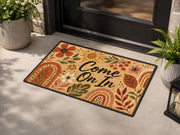 Suupia Come On In Floral Rainbow doormat, styled product view 9