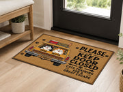 Suupia Keep Door Closed Cat Escape doormat, styled product view 4