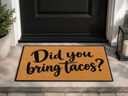 Suupia Did You Bring Tacos doormat, styled product view 1