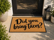 Suupia Did You Bring Tacos doormat, styled product view 7