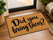 Suupia Did You Bring Tacos doormat, styled product view 10