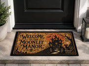 Suupia Welcome to the Moonlit Manor doormat, styled product view 1