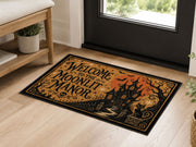 Suupia Welcome to the Moonlit Manor doormat, styled product view 4