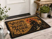 Suupia Welcome to the Moonlit Manor doormat, styled product view 6