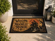 Suupia Welcome to the Moonlit Manor doormat, styled product view 7