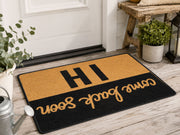 Suupia Hi Come Back Soon doormat, styled product view 6