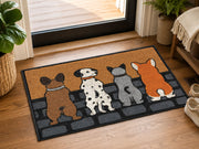 Suupia Four Dogs on a Wall doormat, styled product view 10