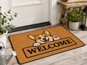 Suupia Corgi Welcome doormat, styled product view 6