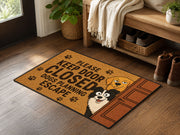 Suupia Keep Door Closed Dogs Planning Escape doormat, styled product view 2