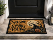 Suupia Welcome to Our Spooky Holiday doormat, styled product view 1