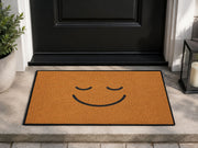 Suupia Relaxed Smile Face doormat, styled product view 1