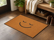 Suupia Relaxed Smile Face doormat, styled product view 2