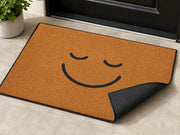 Suupia Relaxed Smile Face doormat, styled product view 3