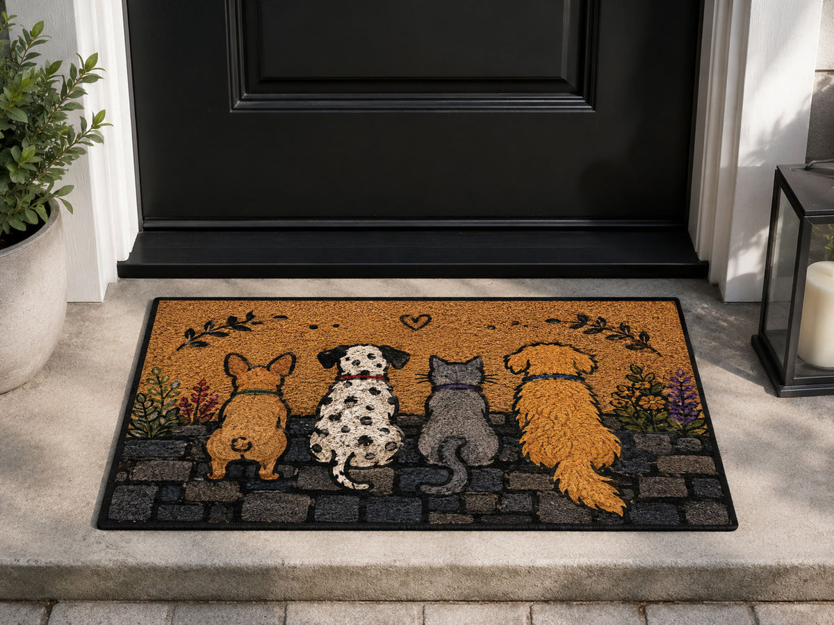 Suupia Dog and Cat Doormat, styled view 1