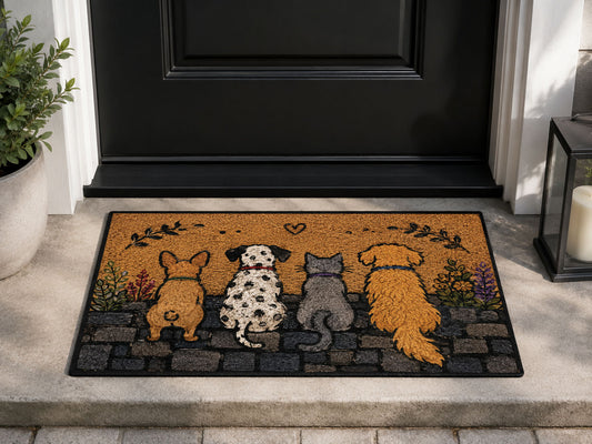 Suupia Dog and Cat Doormat, styled view 1