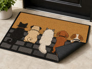 Suupia Five Furry Friends Doormat, styled view 3