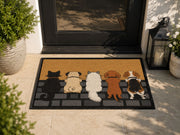 Suupia Five Furry Friends Doormat, styled view 7