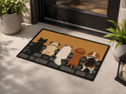 Suupia Five Furry Friends Doormat, styled view 9